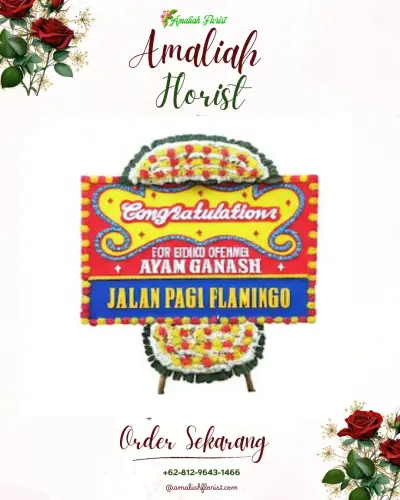 Bunga Papan Congratulation di Seberang Mesjid